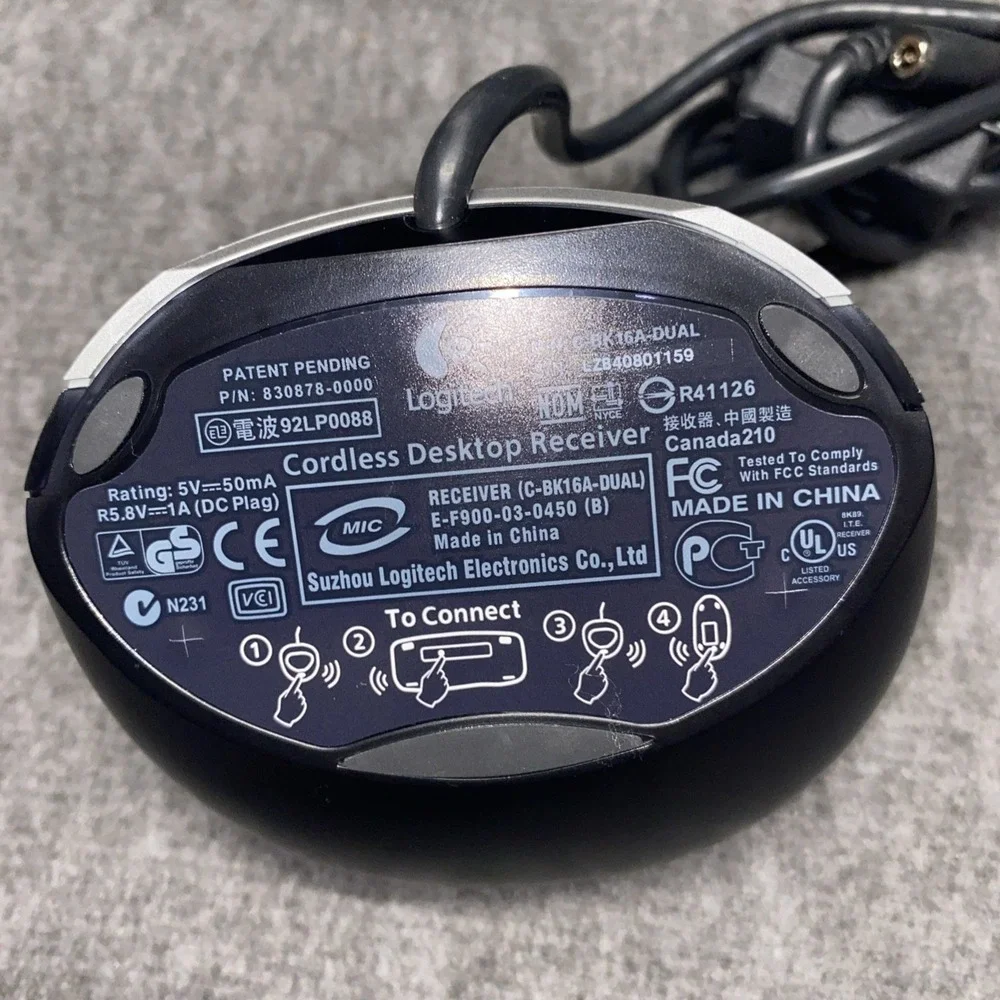 Logitech MX700 Cordless Optical Mouse Rapid‎ Charge Docking Station ONLY